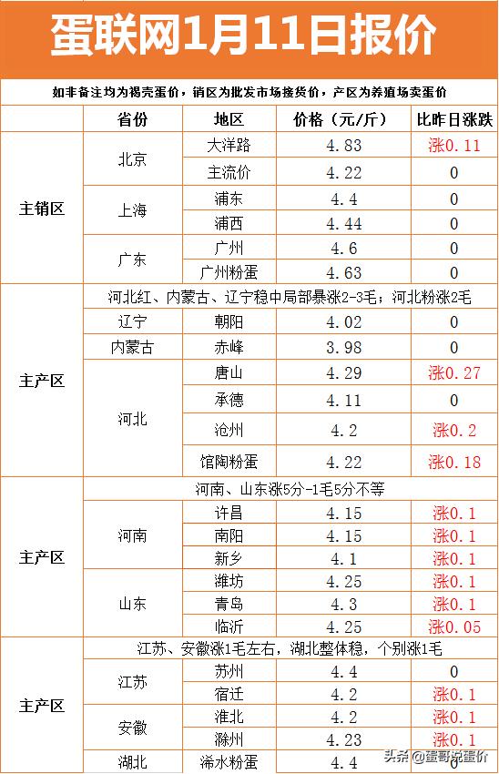 今日河北鸡蛋最新报价概览