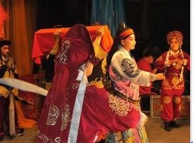 西柏坡坠剧团最新演出，自然美景下的鼓舞之旅